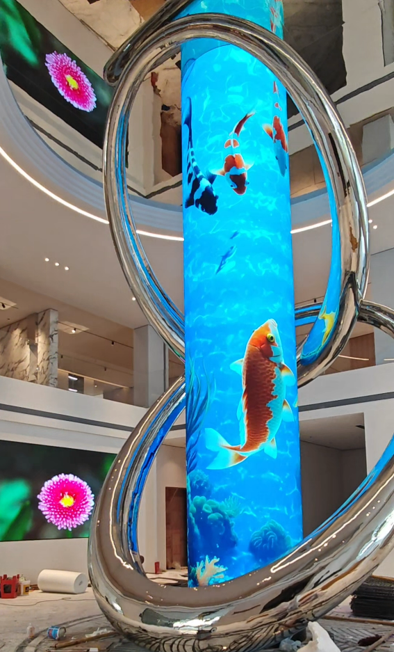 佛山市乐从商场圆柱屏